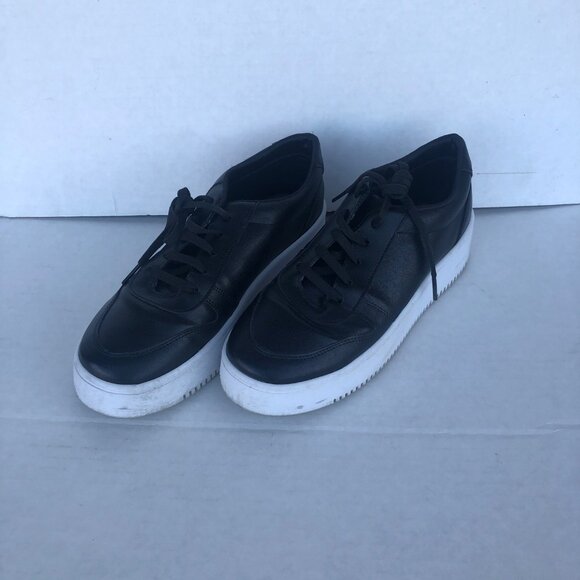 No Name Black Sneakers - Lace UP faux Leather shoes Size 8 1/2 CM 25 - Picture 6 of 8